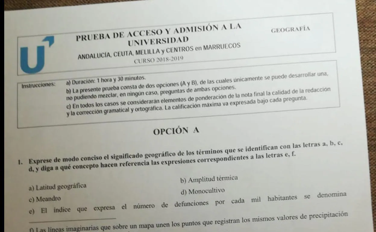 Selectividad En Andalucía: Consulta Cómo Han Sido Todos Los Exámenes ...